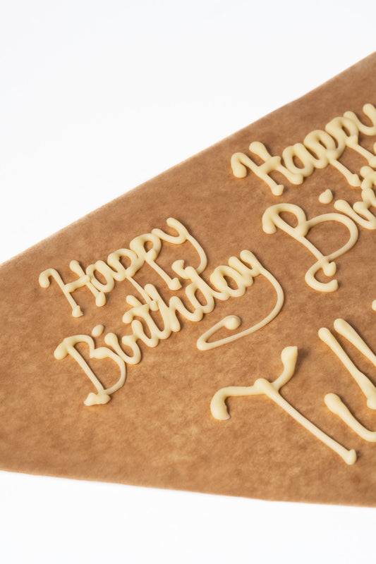 Personal text on cake